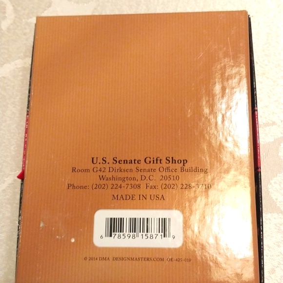 2014 Official US Congressional Holiday Ornament 24K Gold 8 Pointed Star Booklet - Picture 4 of 7